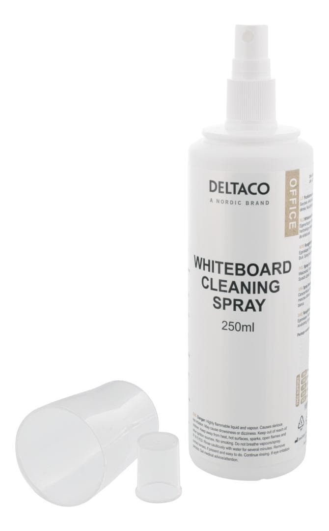 DELTACO - whiteboard cleaning liquid, 250ml
