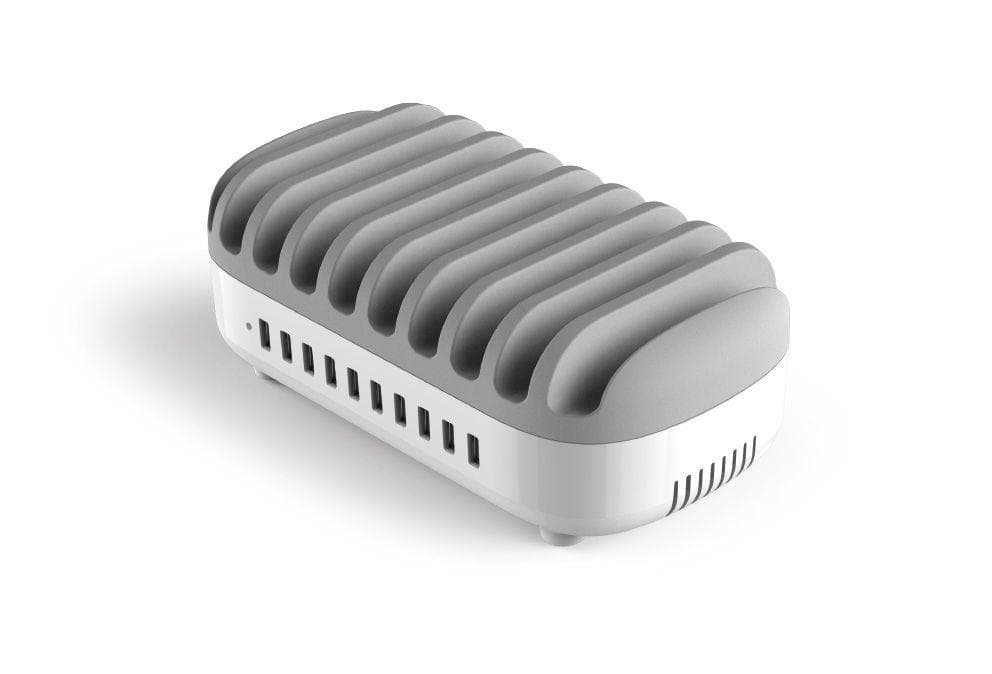 COMPULOCKS - 10 Port USB Charg Dock station WHT UK