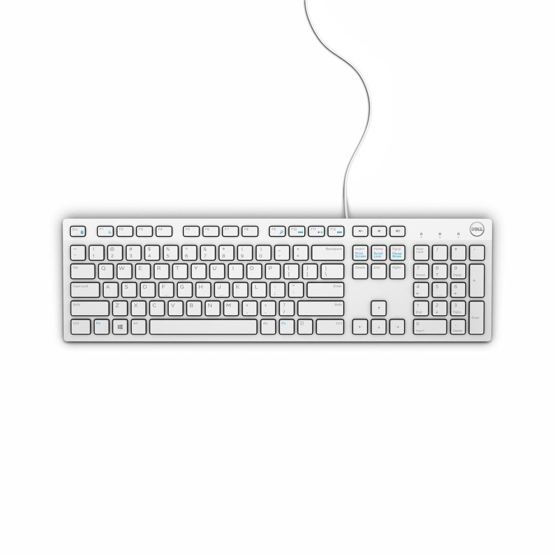 DELL - Wired Keyboard KB216 US International QWERTY White