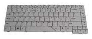 Acer - Tastatur - Spansk - hvit - for Aspire 4220, 43XX, 4520, 47XX, 4920, 5220, 53XX, 5520, 57XX, 59XX