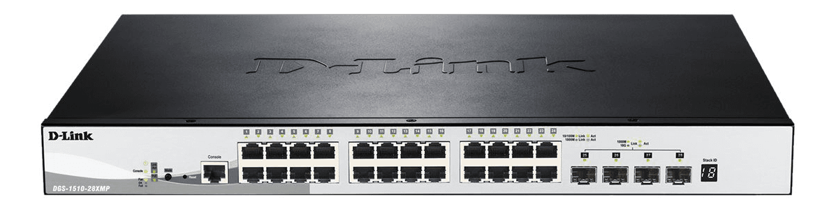 D-LINK - SmartPro DGS-1510-28XMP - Switch - L3 - Administrerad