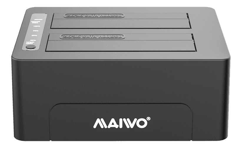 DELTACO - 2bay USB3.1 Gen2 HDD docking Interface: USB C to SATAx2