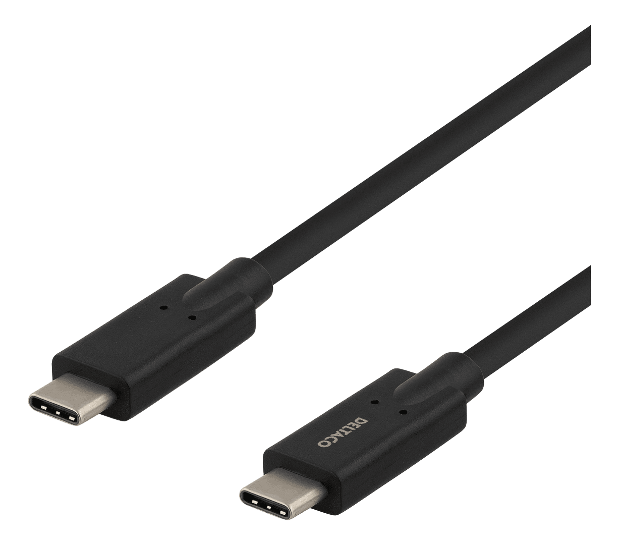DELTACO - USB-C - USB-C cable, 5Gbit/s, 5A, 2M, black
