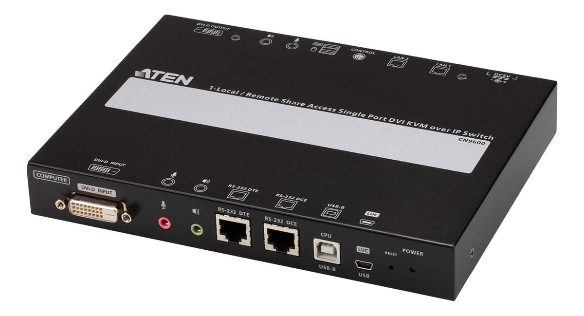 ATEN - 1-Local/Remote Share Access Single Port DVI KVM over IP Switch