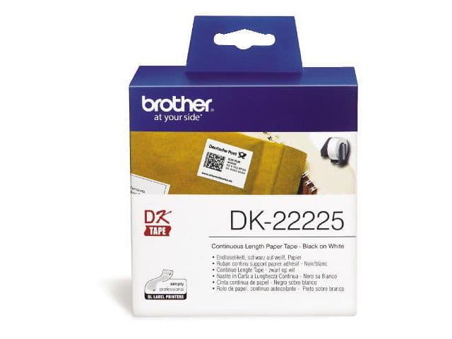 BROTHER - Label roll/white 38mm paper tape