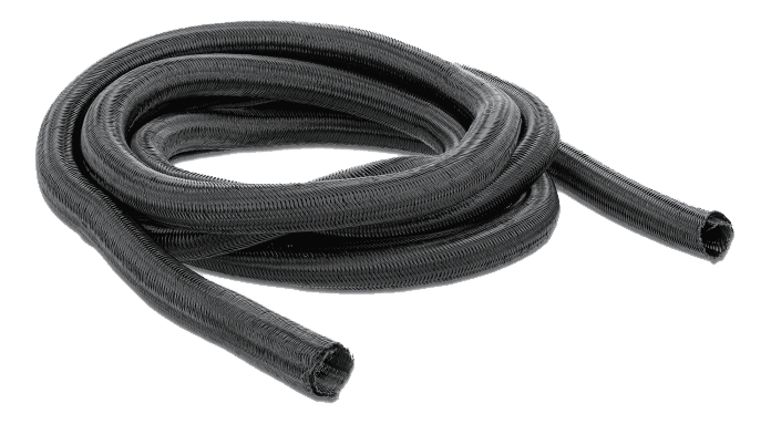 DELOCK - Braided Sleeving self-closing 5 m x 19 mm black