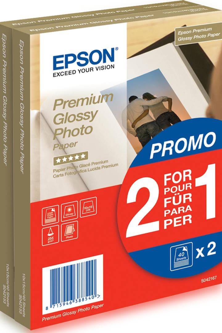EPSON - Papir Epson Glossy Photo 10x15 255g(2x40