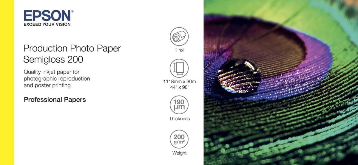 EPSON - Paper/Photo Paper Semigloss 200 44"x30m