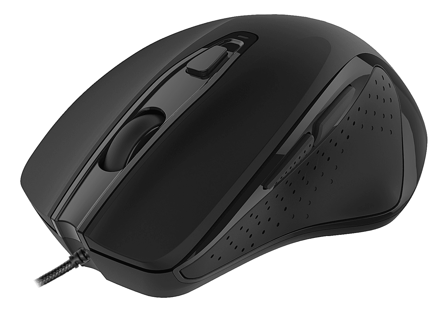 DELTACO - Wired office mouse, ergonomic shape, silent clicks, black