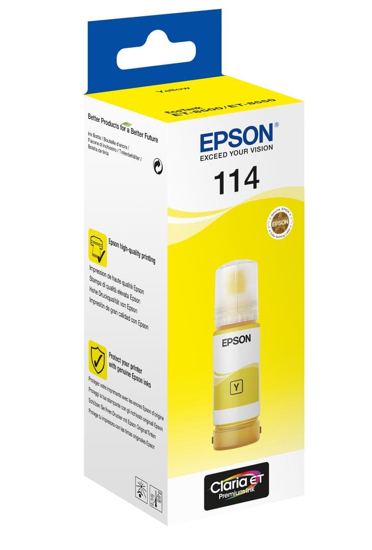 EPSON - Ink/114 EcoTank Yellow ink bottle