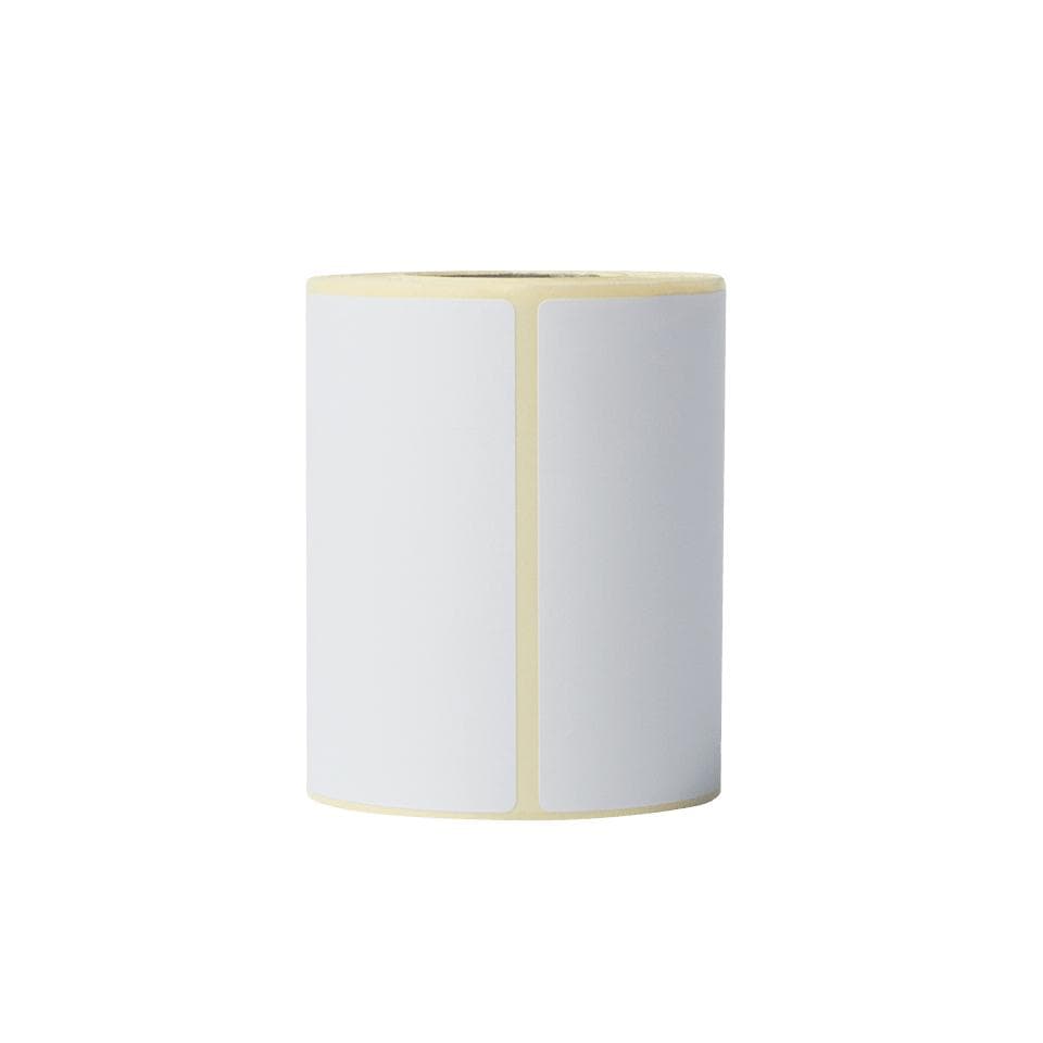 BROTHER - SINGLE ROLL LABELS WHITE 76X44MM 400/R MIN 8PCS SUPL