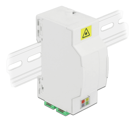 DELOCK - Optical Fiber Connection Box for DIN Rail 4 x SC Simplex or LC Duplex
