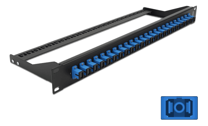 DELOCK - 19? Fibre Patch Panel 24 port SC Simplex blue