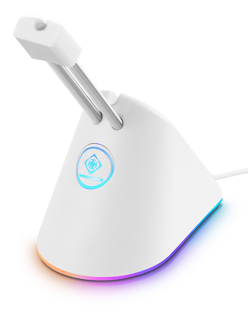 DELTACO - WHITE LINE WA91 RGB Mouse Bungee, white
