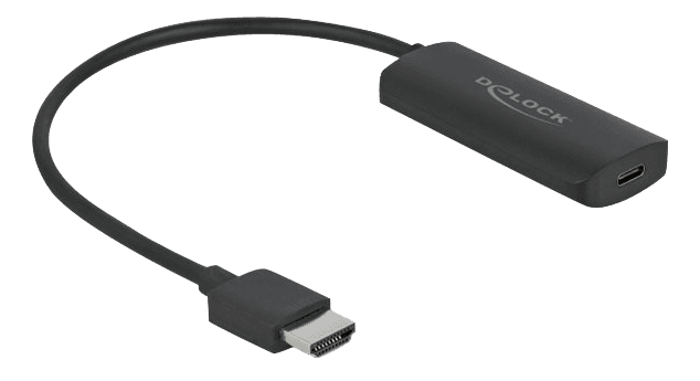 DELOCK - Videointerfaceomformer HDMI / USB 24cm Sort