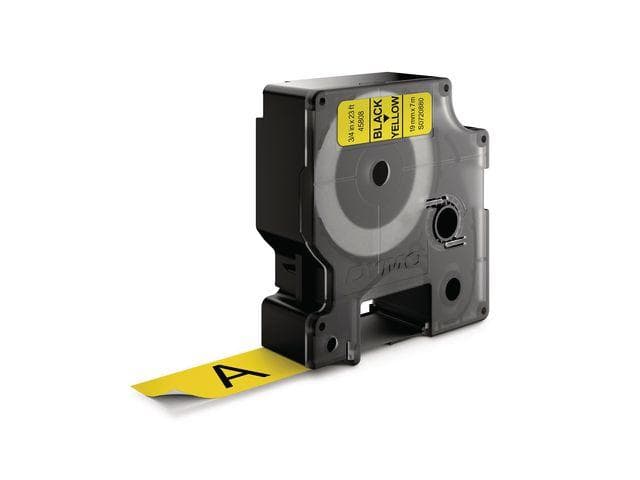 DYMO - Tape DYMO D1 19mm x 7m sort/gul
