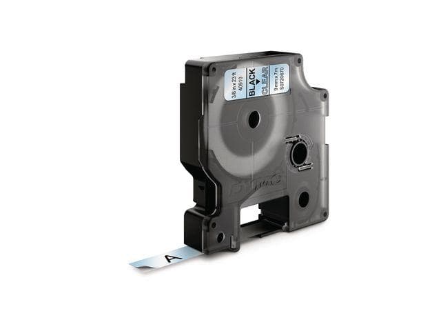 DYMO - D1 9mm Tape Black/Clear