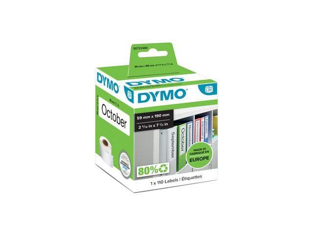 DYMO - Etikett Brevordner 6pk, 59x190