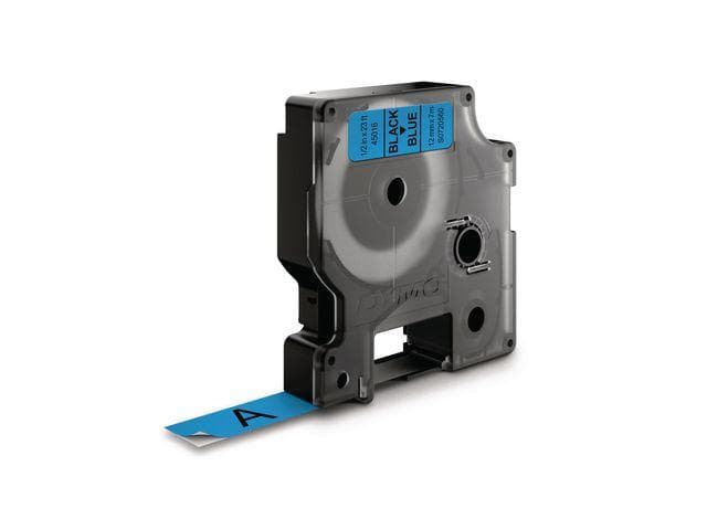 DYMO - D1 12mm Black/Blue labels 45016