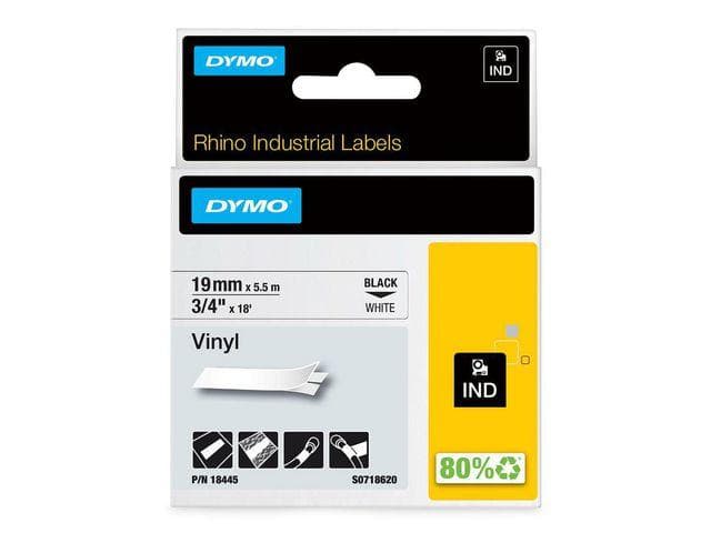 DYMO - RHINOPRO 3.75IN WHITE VINYL TAPE CARTRIDGE