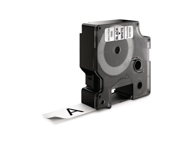 DYMO - D1 19mm Nylon,Sort/Hvit
