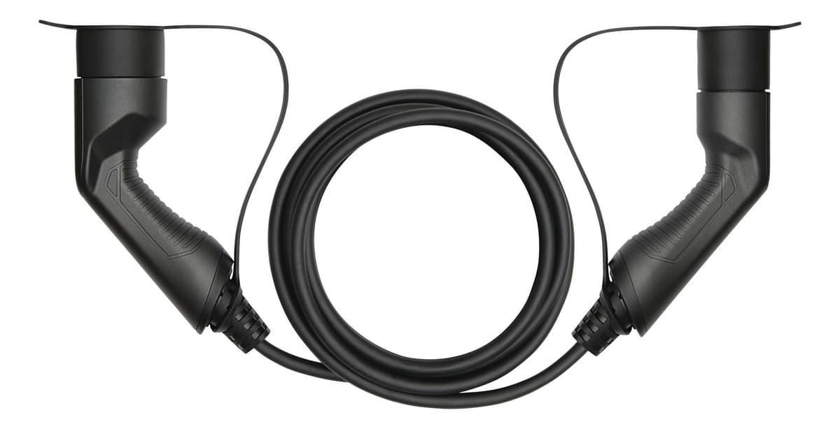 DELTACO - EV-cable type 2 - type 2, 1 phase, 16A, 3M