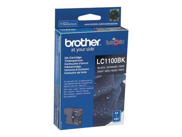BROTHER - LC-1100 ink cartridge black standard capacity 9.5ml 450 pages 1-pack