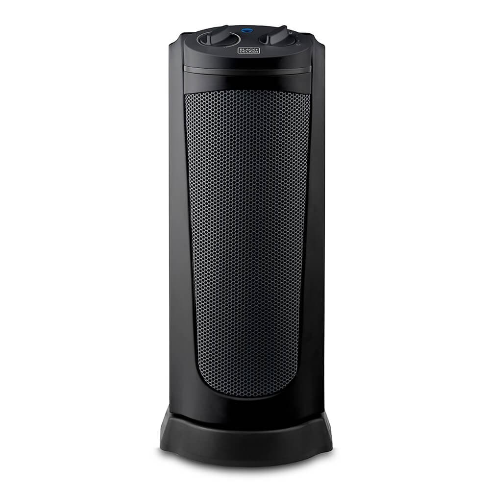 BLACK&DECKER - Ceramic Fan Heater Tower 2000W Svart