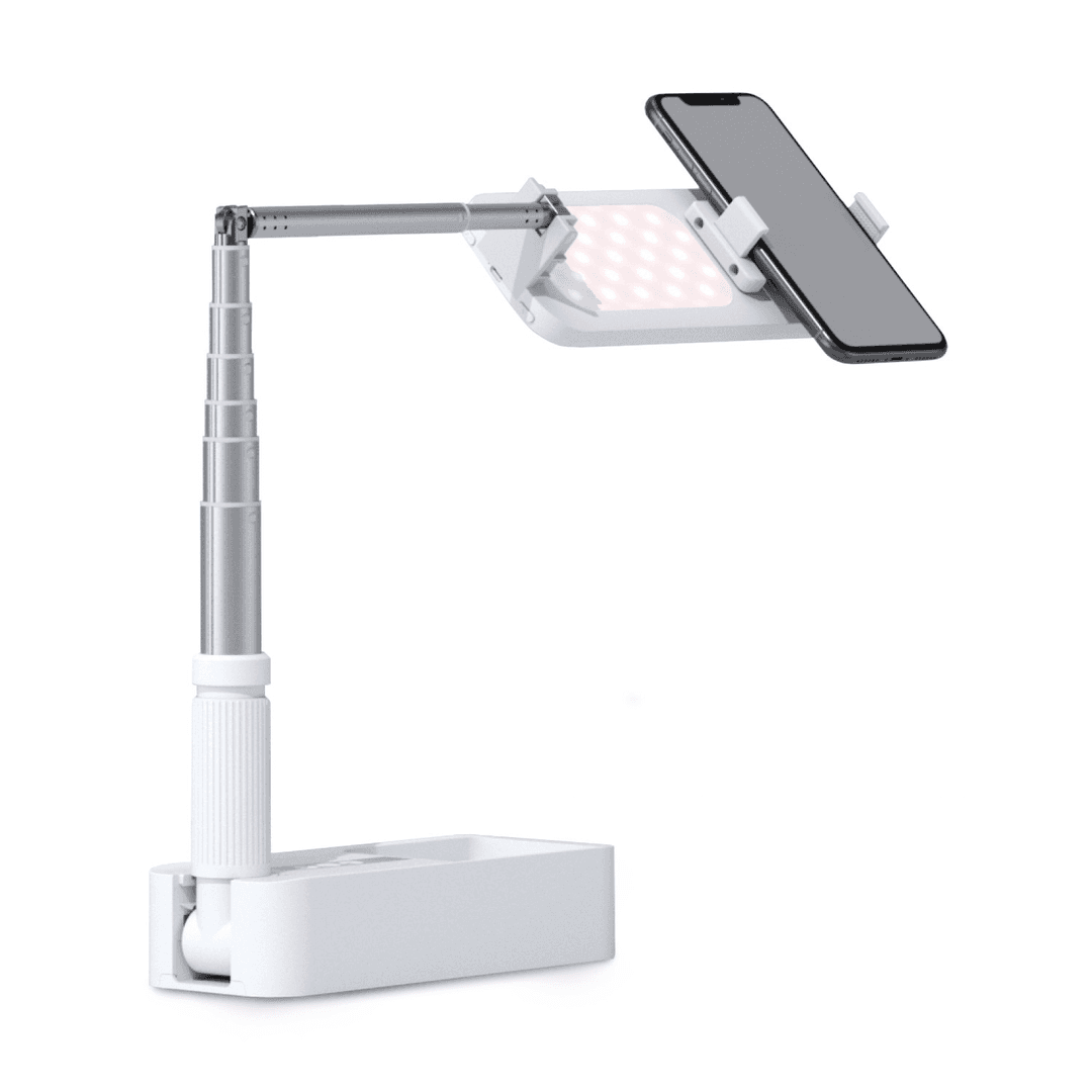 4smarts - Selfie Stand LoomiPod Fold with Lamps and Remote