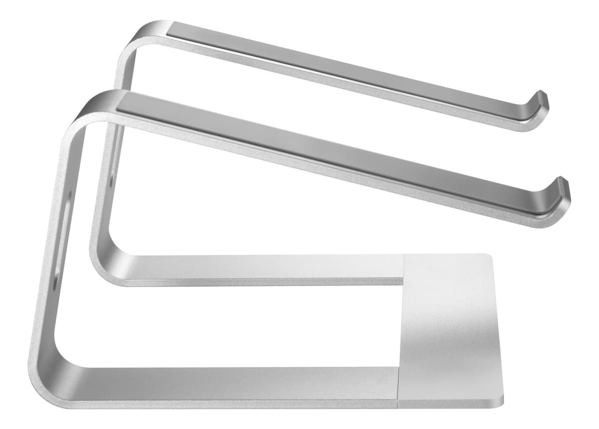 DELTACO - OFFICE Laptopstativ for 11-17" enheter, aluminium, 14 cm høyde