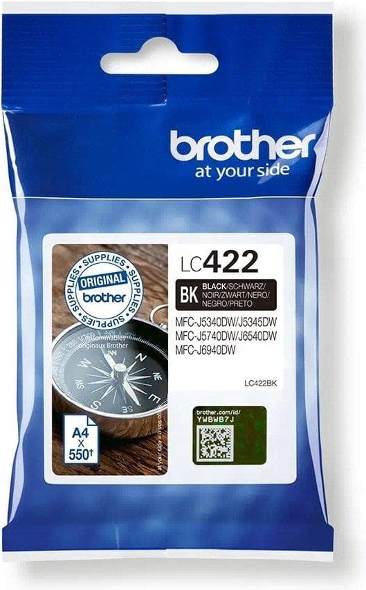 BROTHER - LC422 - Black - original - ink cartridge - for Brother MFC-J5340DW, MFC-J5345DW, MFC-J5740DW, MFC-J6540DW, MFC-J6940DW