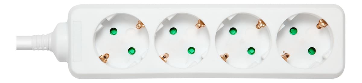 DELTACO - outlet 4xCEE 7/3 1xCEE 7/7 5m white