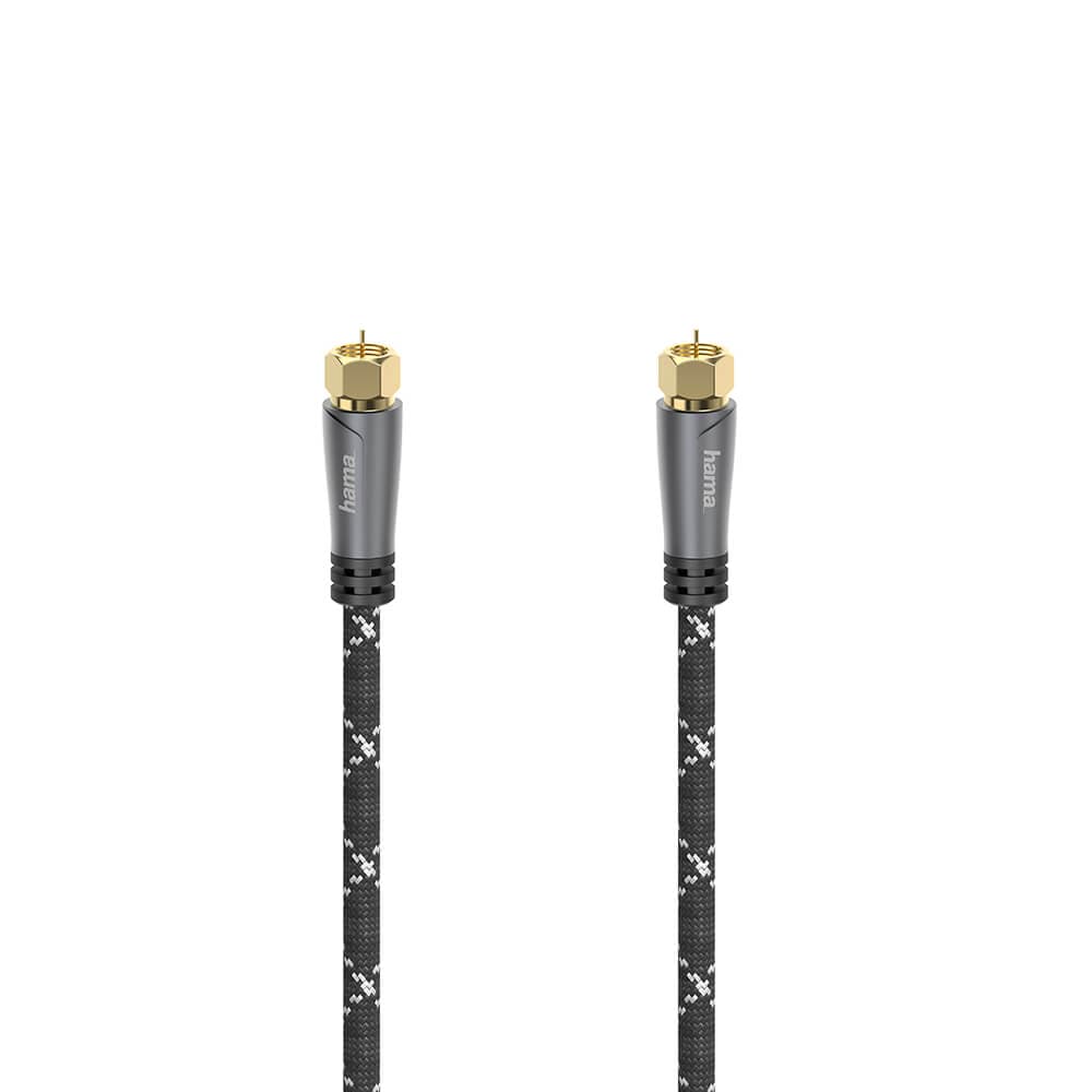 HAMA - Antenna Cable SAT 120dB F-F Black/Grey 3.0m
