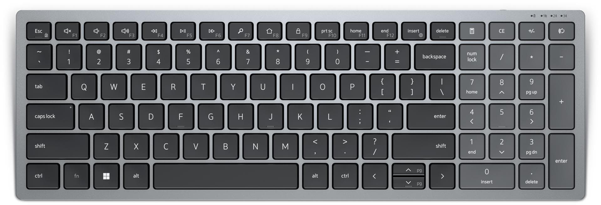 DELL - COMPACT MULTI-DEVICE WIRELESS KEYBOARD - KB740 - PAN- WRLS