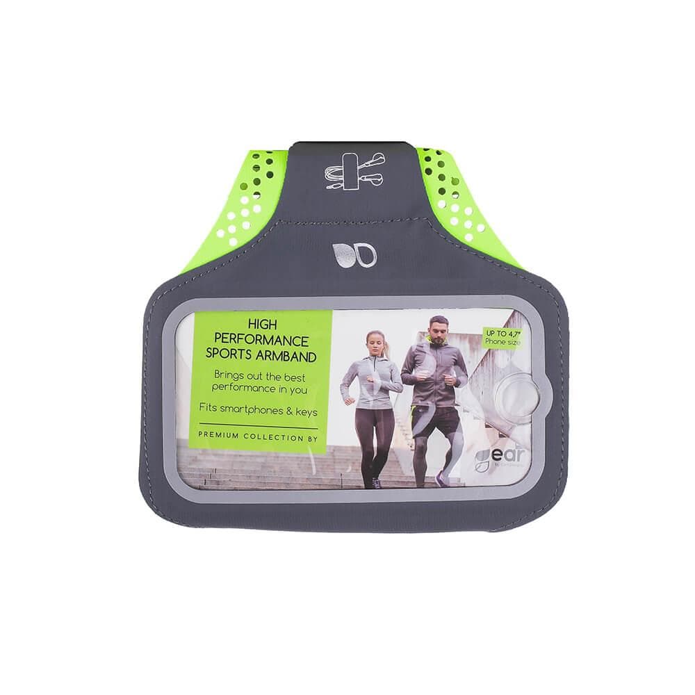 GEAR - Sportsarmbånd Premium Universal Small 5" Grå/Gul