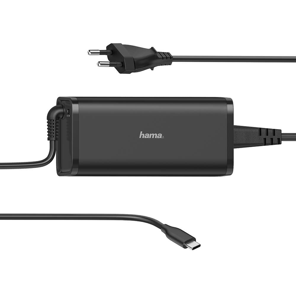 HAMA - Strømforsyning Notebook USB-C 100-240V 5-20V/100W