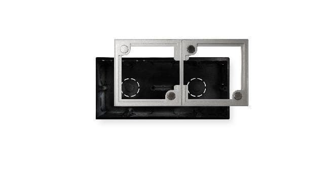 ECLER - Flush mount box + frame 2x