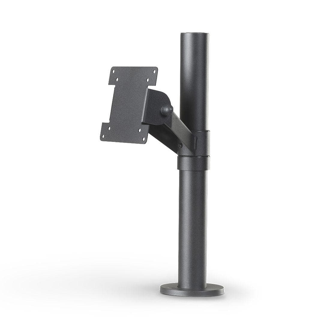 ERGONOMIC SOLUTIONS - POLE W/ VESA MOUNT ON ANGLED CONNECTION JOINT BLACK CPNT