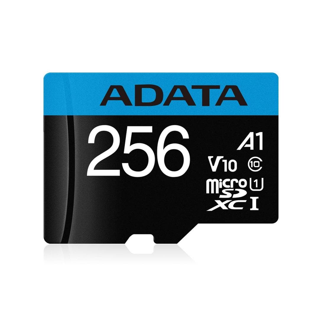 A-DATA - ADATA 256GB Premier MicroSDHC, R/W up to 100/25 MB/s, with Adapter