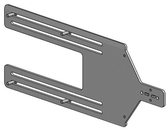 ERGONOMIC SOLUTIONS - KIOSK STRAIGHT BRACKET PORTRAIT 22IN TO 15IN CPNT