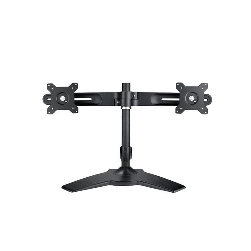 AG NEOVO - DMS-01D | Dual Monitor Stand | VESA 75x75-100x100 | Max 12kg | Tablestand | Black