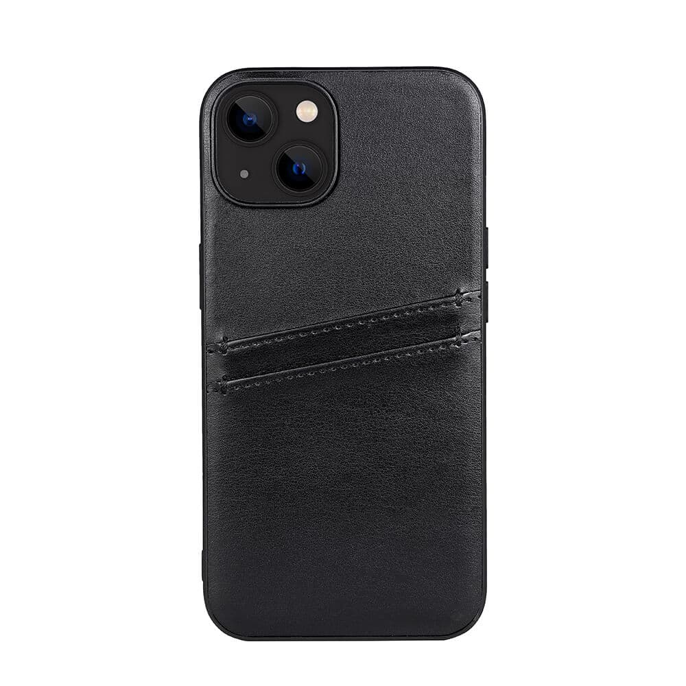 BUFFALO - Back cover PU 2 card iPhone 13 / 14 6,1" Black