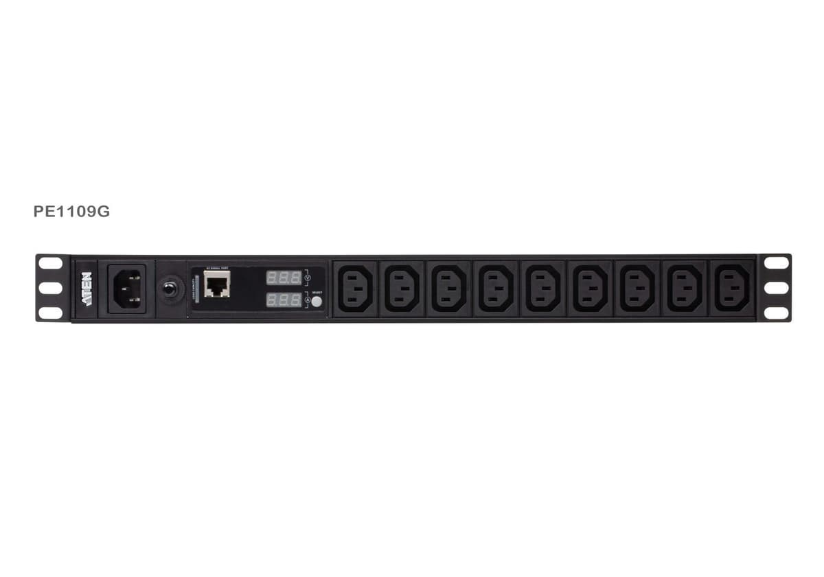 ATEN - 9-Outlet 1U PDU with Current & Voltage LCD