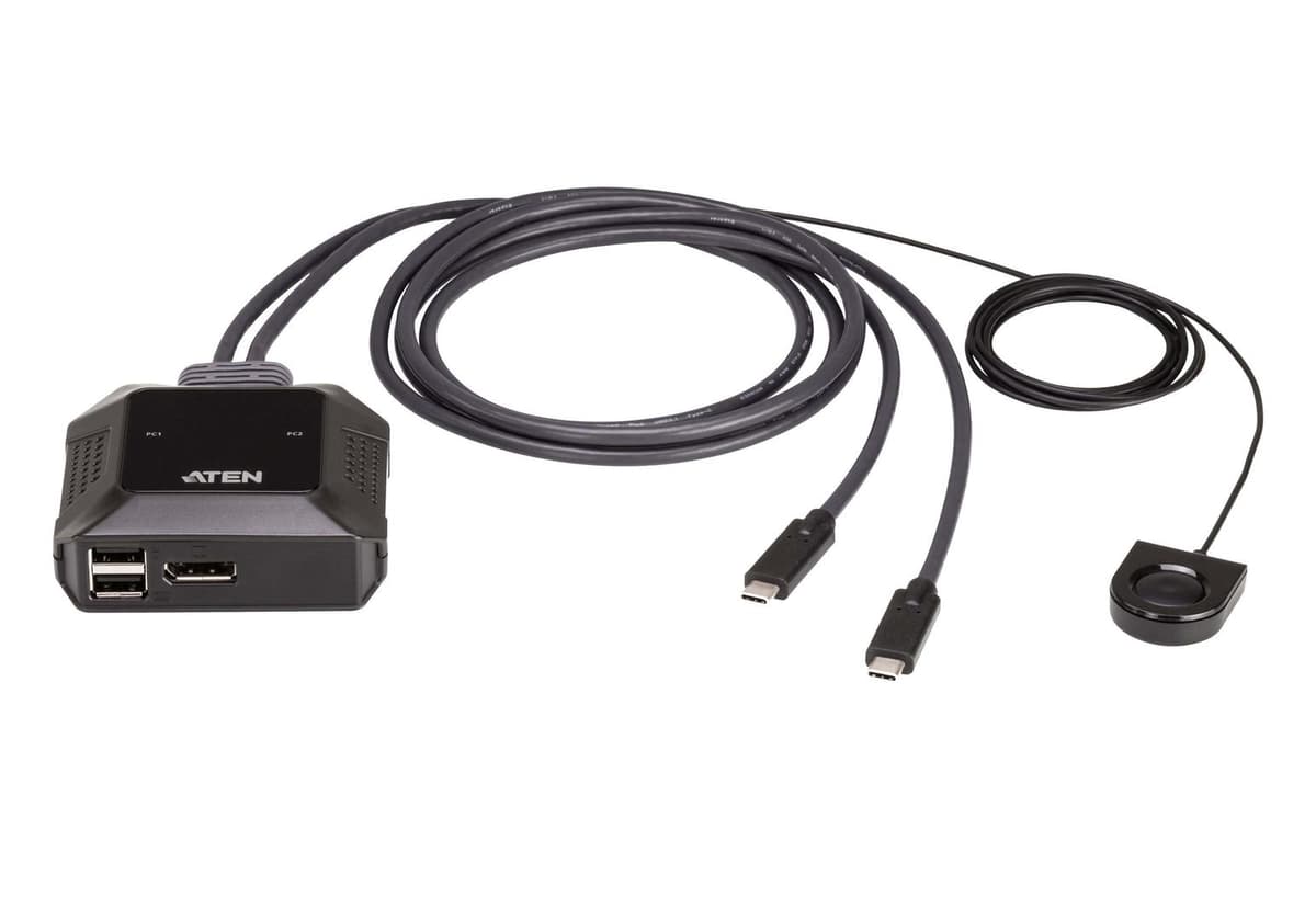 ATEN - 2-Port USB-C 4K DisplayPort KVM Switch