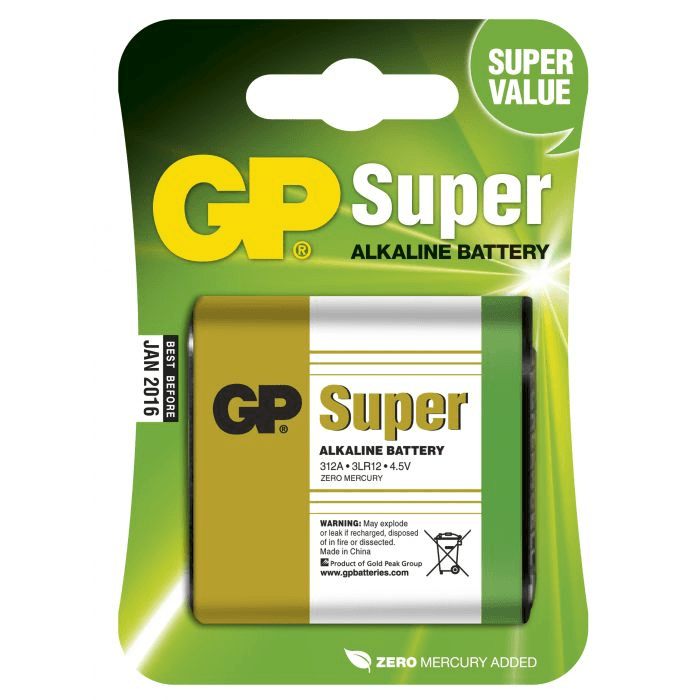 GP - Alkaline Battery 3LR12/312A (4,5V) 1-pack
