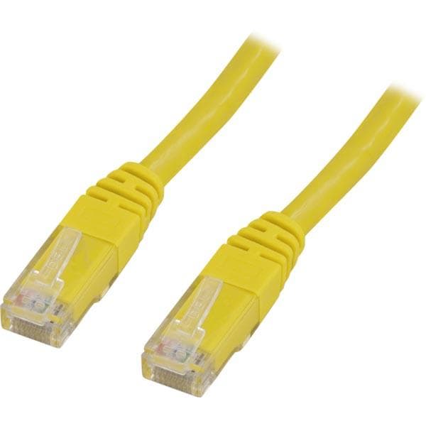DELTACO - UTP Cat.6 patch cable 15m, yellow