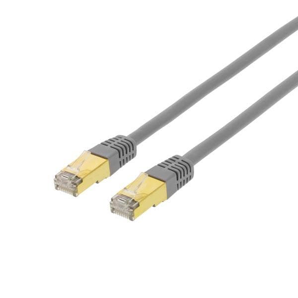 DELTACO - FTP Cat7 patch cable 10m LSZH (halogen free), gray