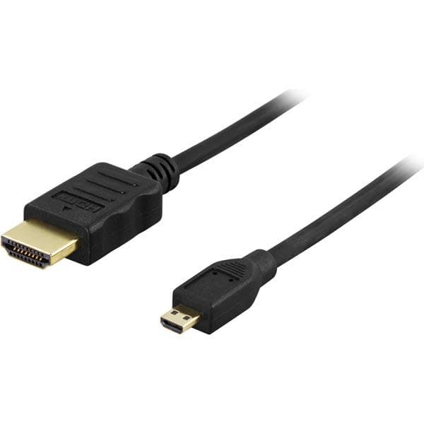 DELTACO - HDMI with Ethernet cable HDMI 2m Black