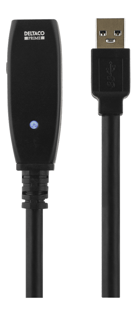 DELTACO - USB 3.0 extension cable 2 m active Type A male-female blue