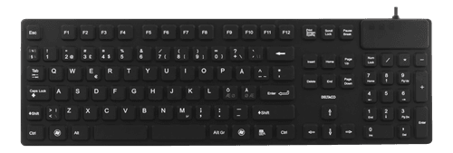 DELTACO - TB-501 Wired Keyboard Pan Nordic Black